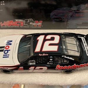 2002 Ryan Newman #12 Alltel Mobile 1 Speedpass 1:24  die-cast car/bank.